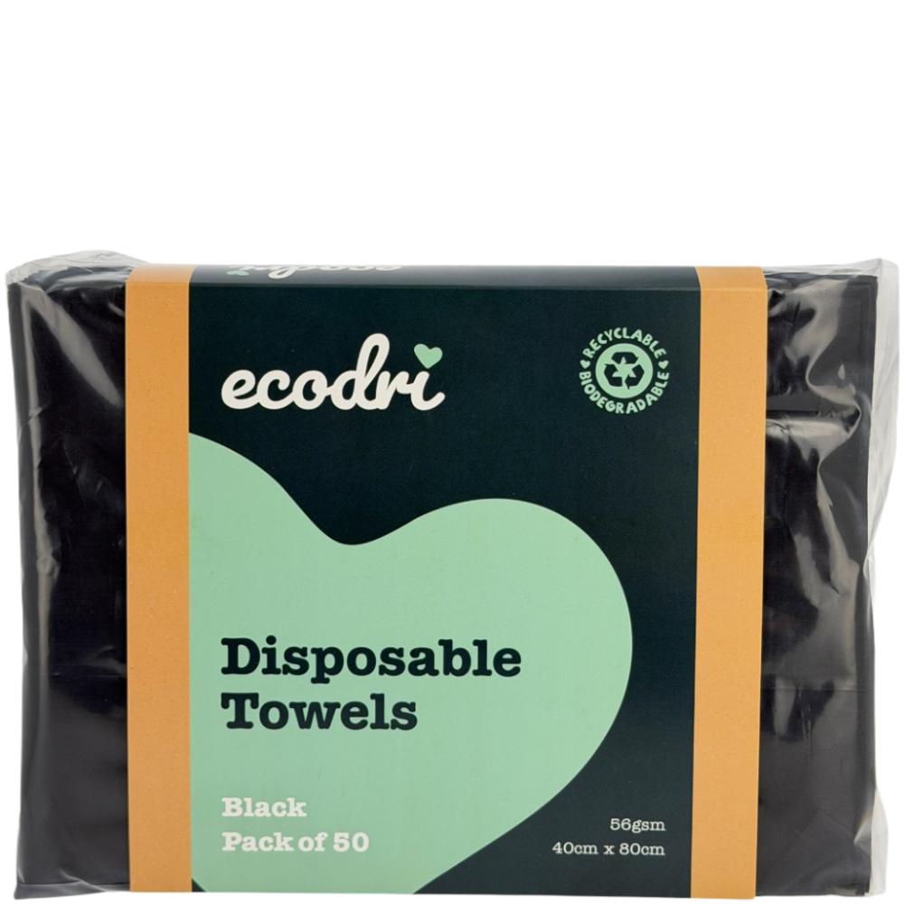 Ecodri Disposable Towels Black (50)