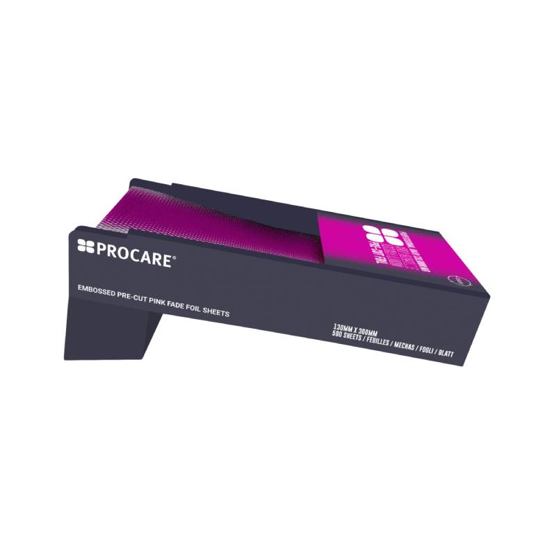 Procare Embossed Pink Superwide Extra Long Pre-Cut Foil 130mm x 300mm (500)