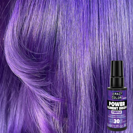 Crazy Color Power Pigment Drops Purple 30ml