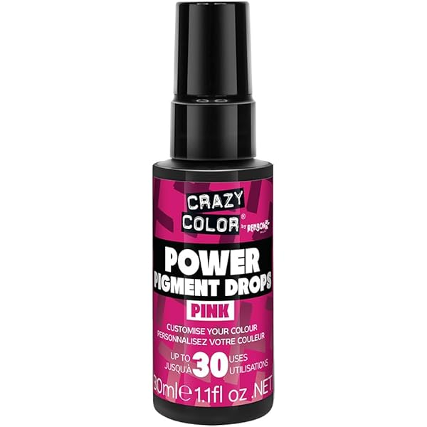 Crazy Color Power Pigment Drops Pink 30ml