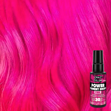 Crazy Color Power Pigment Drops Pink 30ml