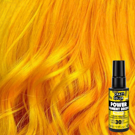 Crazy Color Power Pigment Drops Yellow 30ml