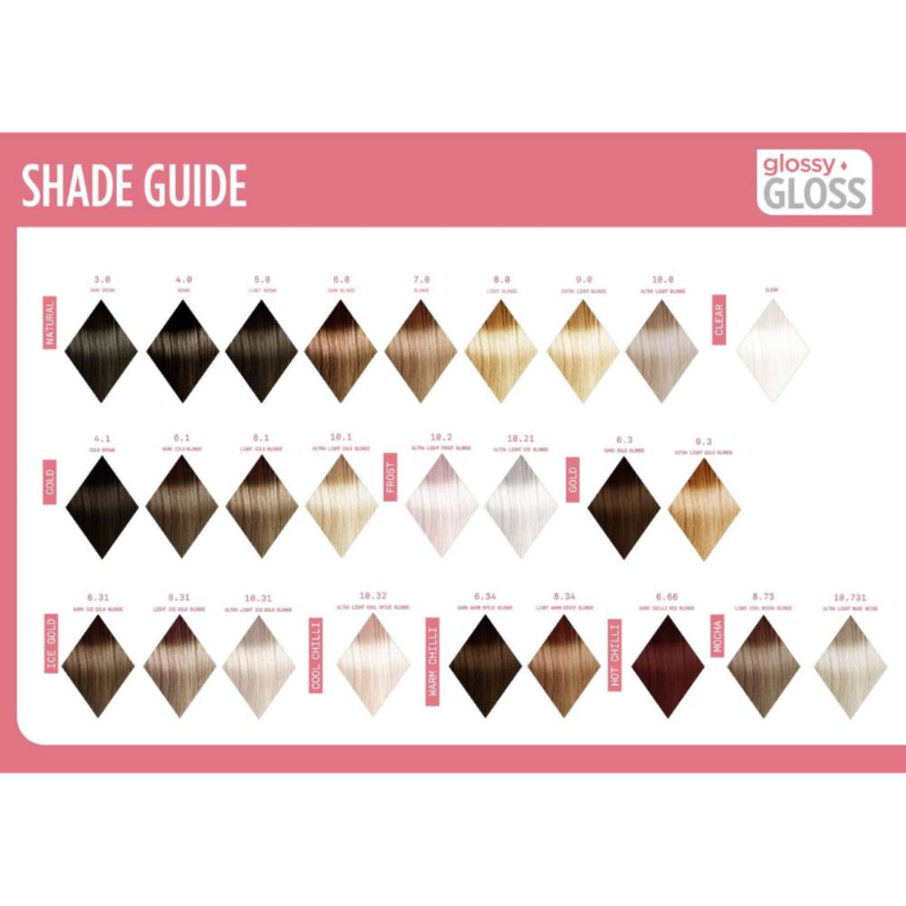 Osmo Glossy Gloss Toner Tufted Shade Chart