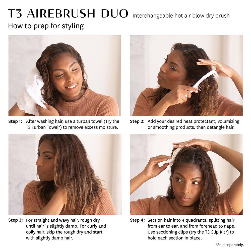 T3 AireBrush Duo Blow Dry Brush