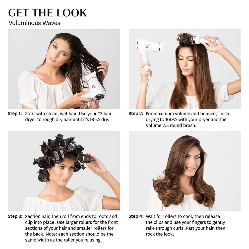 T3 Volumizing Hot Rollers Luxe 44mm & 38mm Hot Roller Set