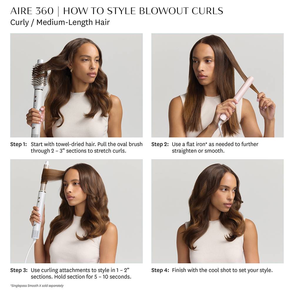 T3 Aire 360 Air Styler Blowout Kit Satin Blush