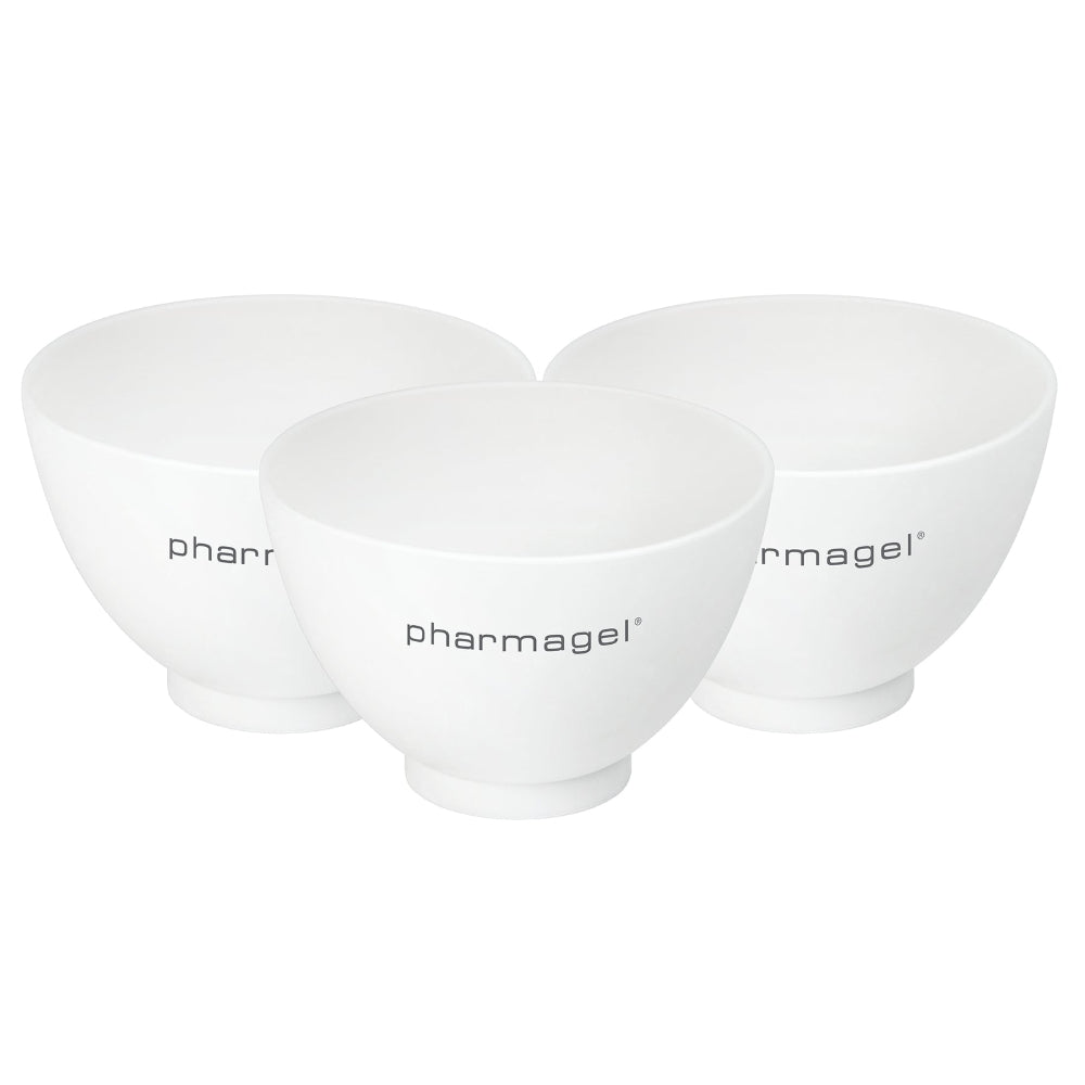 Pharmagel White Silicone Bowl Set (3)