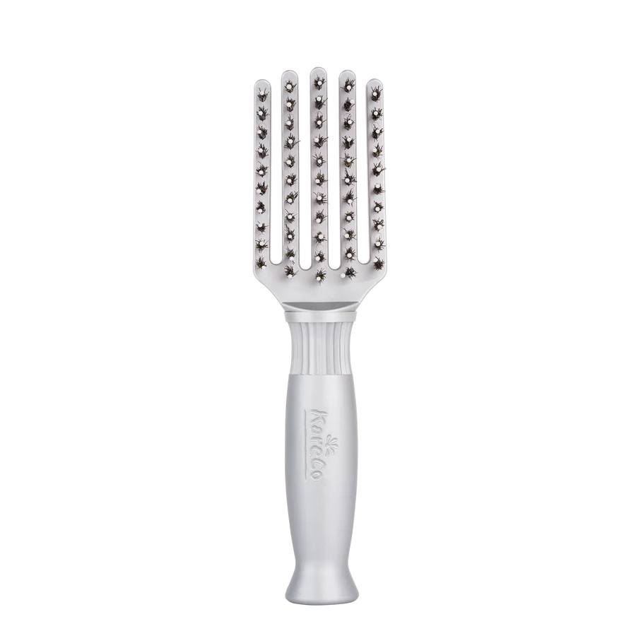KareCo Tangle Buster Tiny Styler Brush Silver