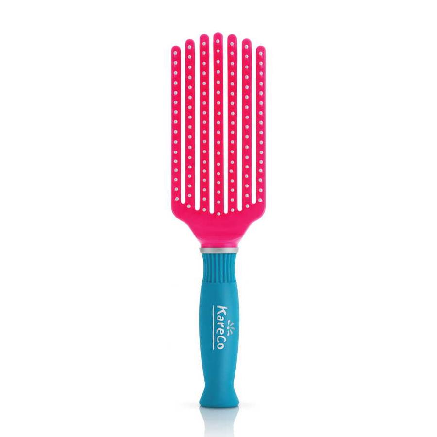 KareCo Tangle Buster Mini Detangler Brush Pink/Teal