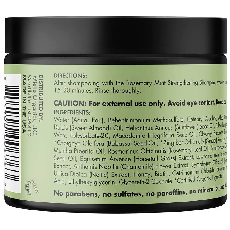 Mielle Rosemary Mint Strengthening Hair Masque 340g
