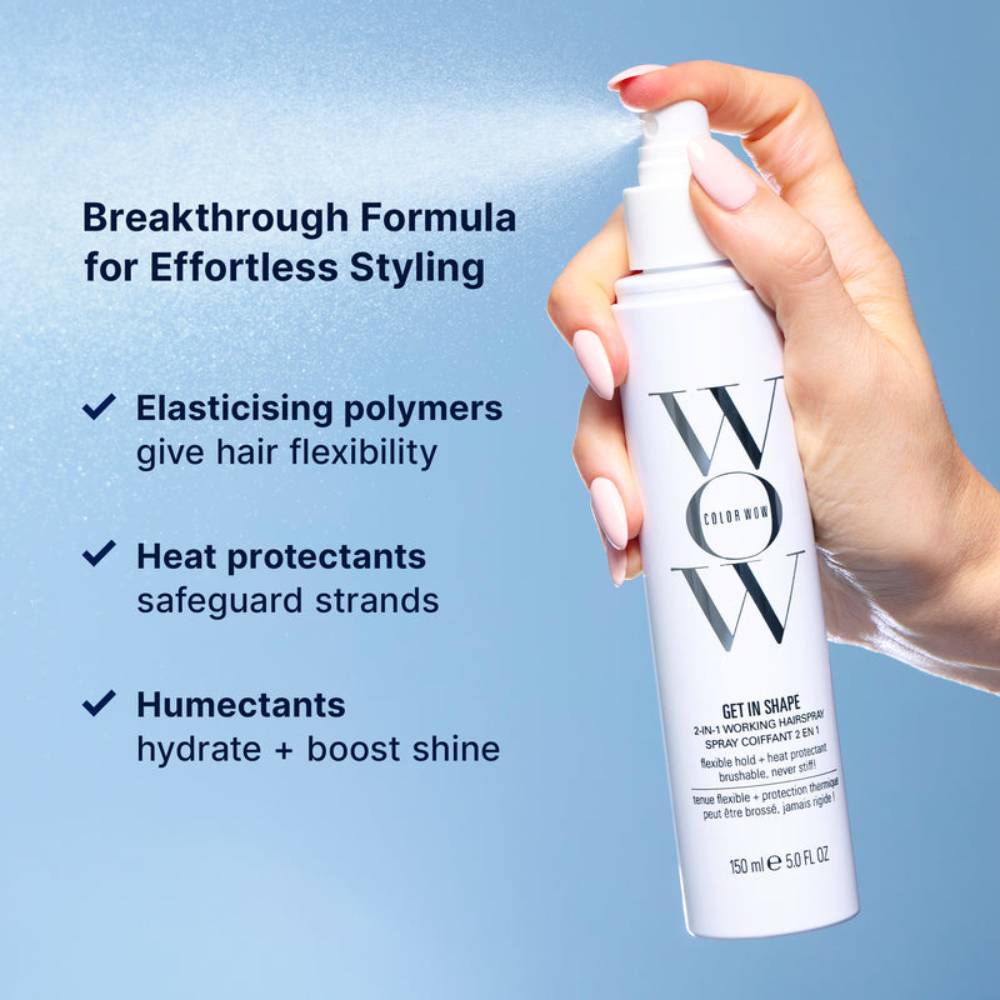 Color Wow Get In Shape 2-in-1 Working Hairspray with Heat Protection 150ml