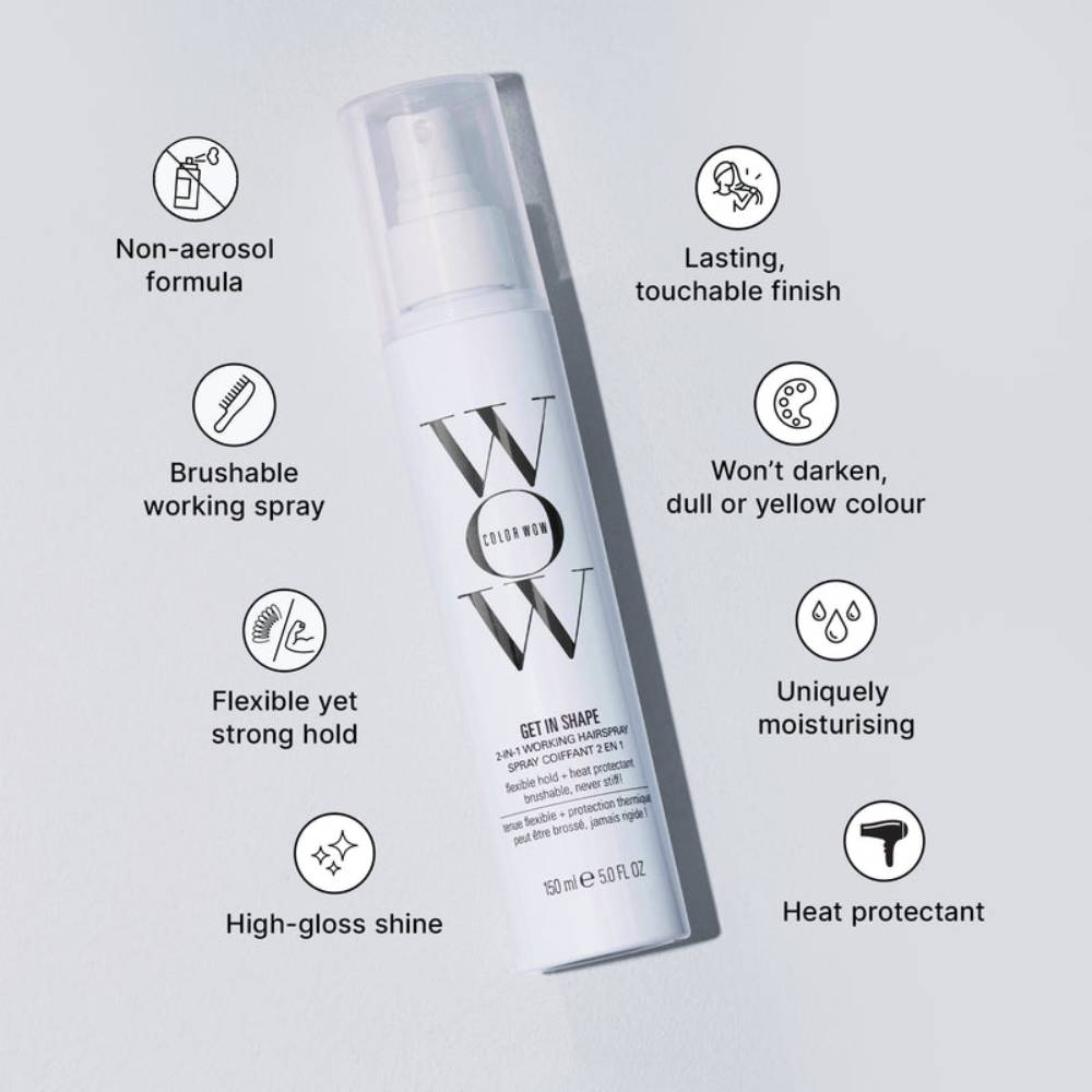 Color Wow Get In Shape 2-in-1 Working Hairspray with Heat Protection 150ml