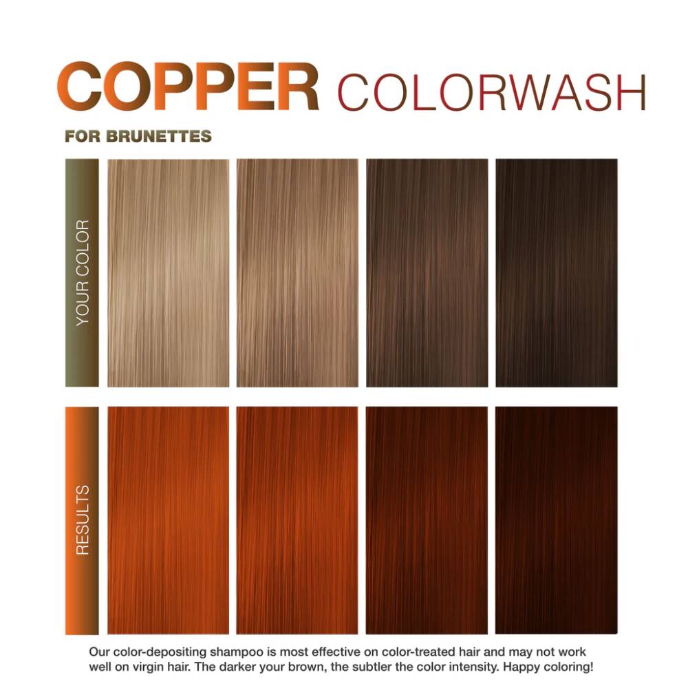 Celeb Luxury Viral Copper for Brunettes Colorwash Shampoo 244ml