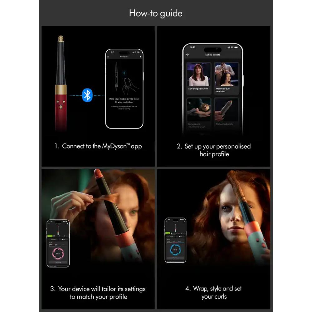 Dyson Airwrap i.d.™ multi-styler and dryer (Red Velvet/Gold)