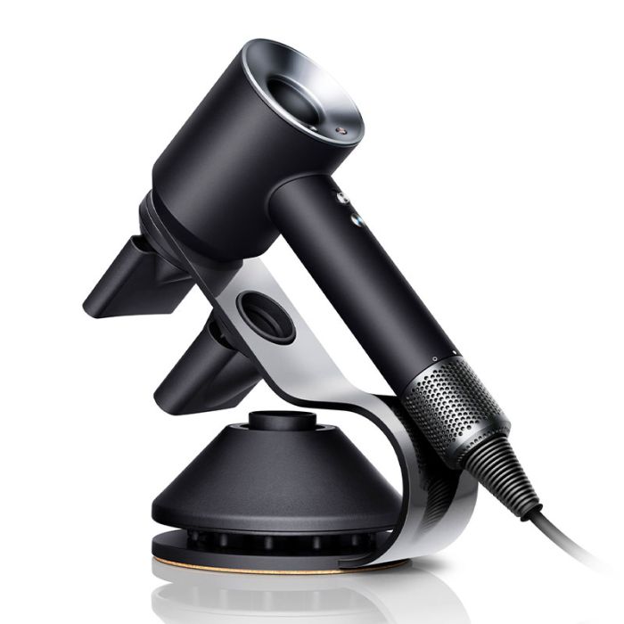 Dyson Supersonic™ hair dryer stand Nickel and Black
