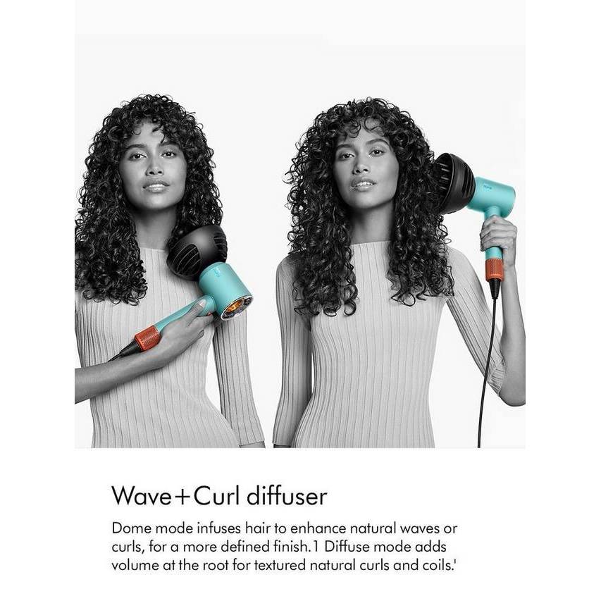 Dyson Supersonic Nural™ hair dryer in Vinca blue patina and topaz