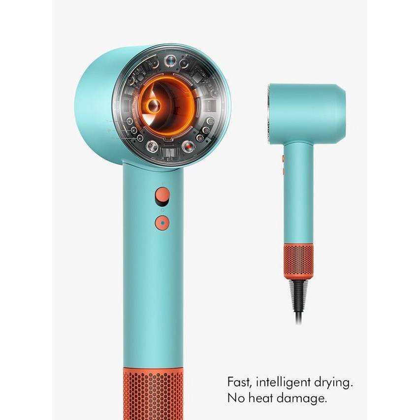 Dyson Supersonic Nural™ hair dryer in Vinca blue patina and topaz