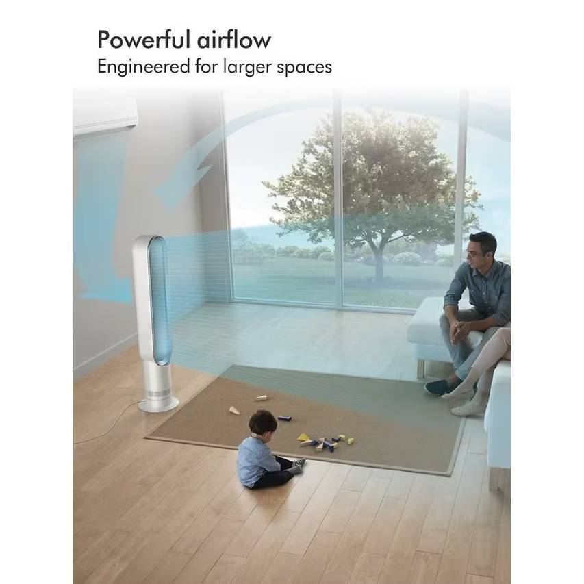 Dyson Cool™ AM07 tower fan in White and silver