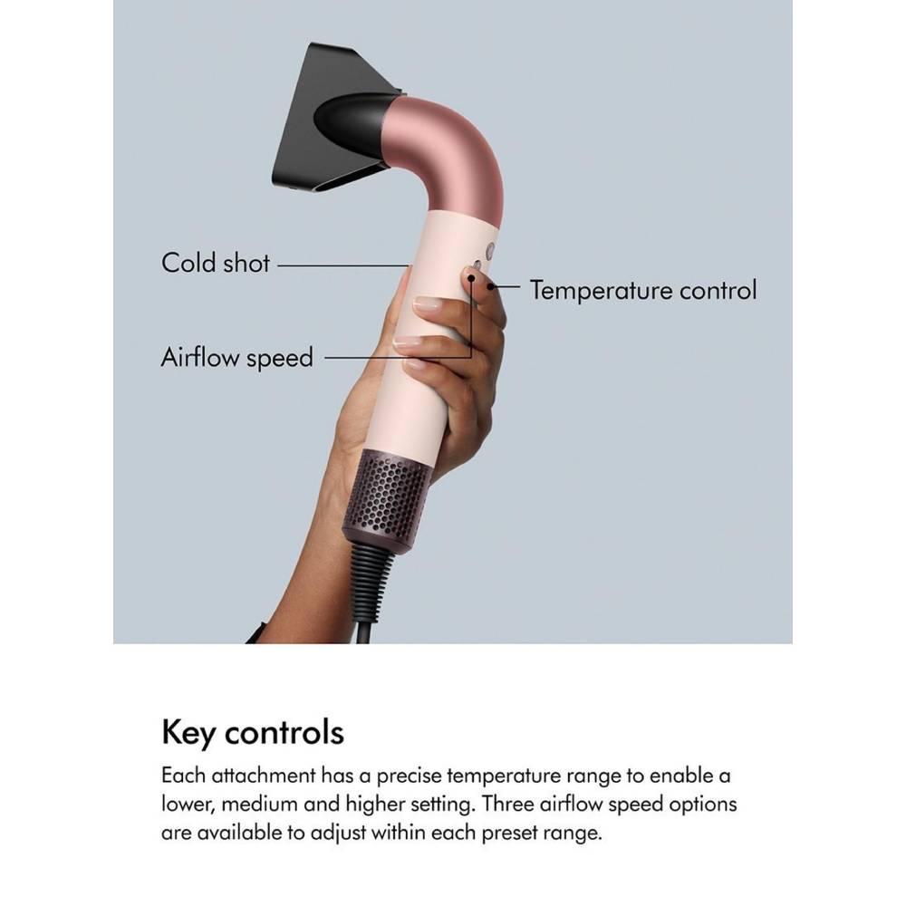 Dyson Supersonic r™ hair dryer – Curly+Coily (Ceramic Pink/Rose Gold)