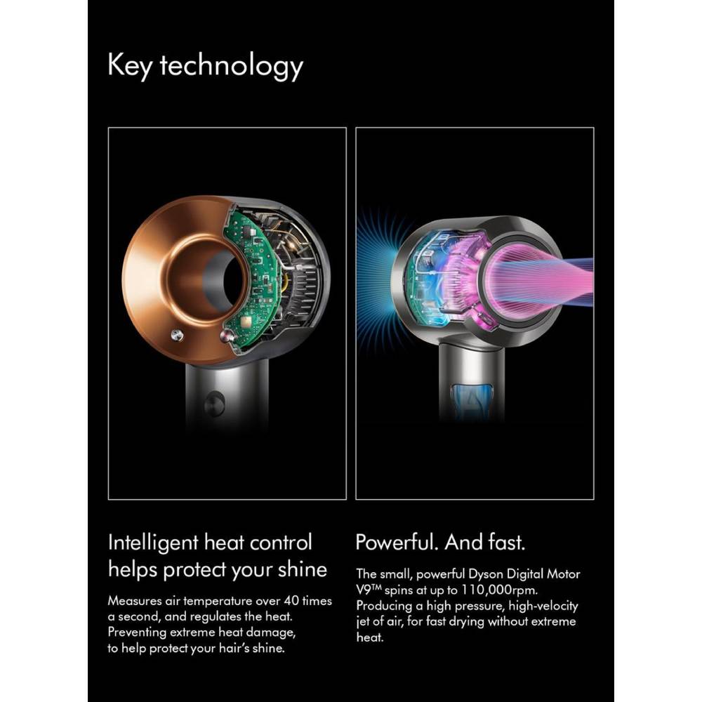 Dyson Supersonic Origin hair dryer (Nickel/Copper)