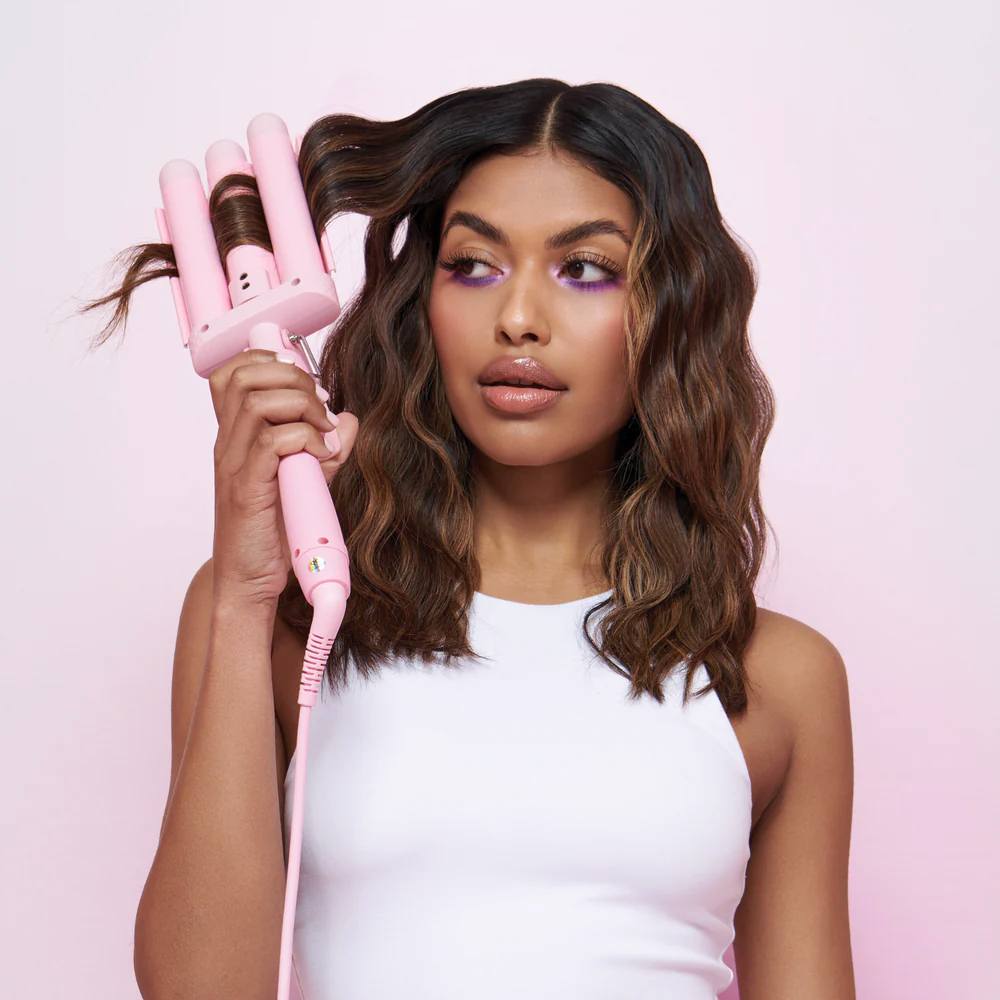 Mermade Hair Mini Hair Waver - 25mm Pink