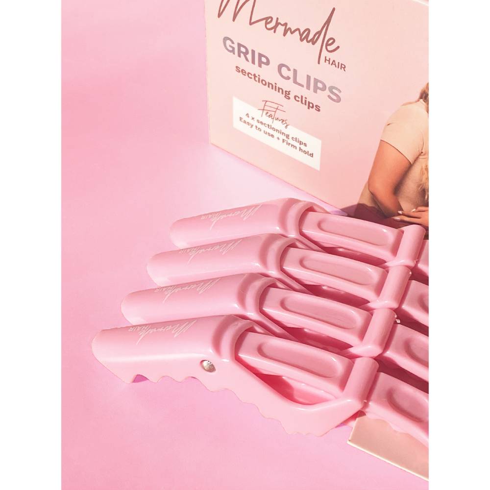 Mermade Hair Grip Clips Pink