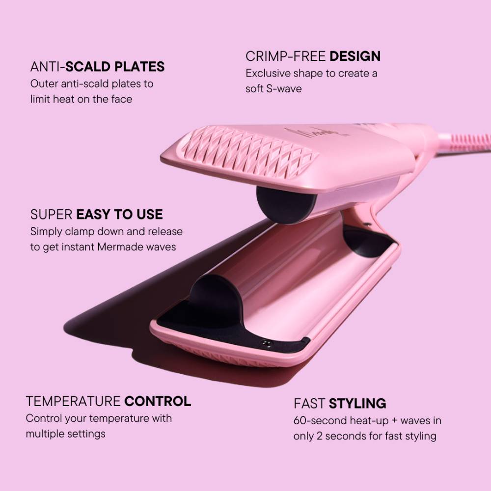 Mermade Hair Double Waver Pink