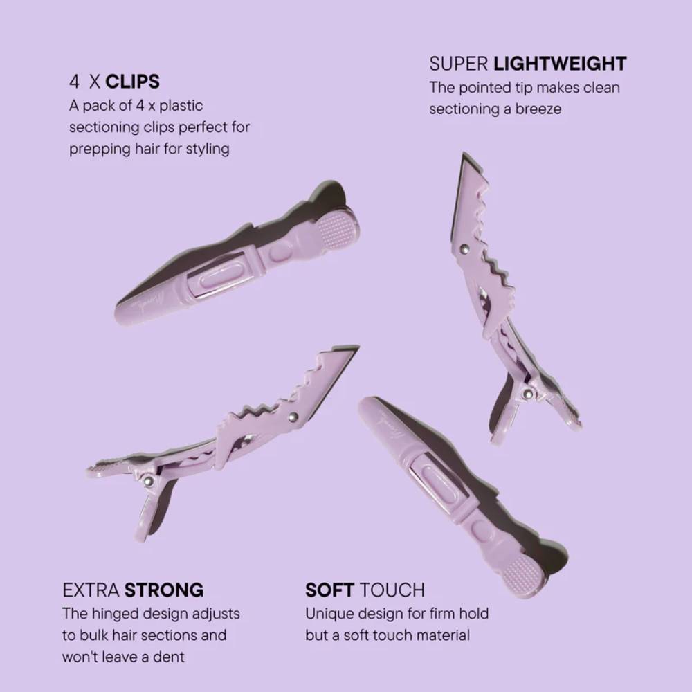 Mermade Hair Grip Clips Baby Lilac