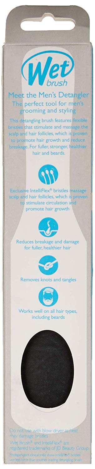 WetBrush Men's Detangler Black Leather