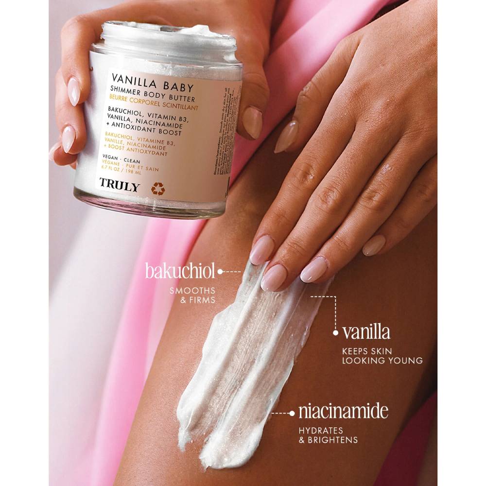 Truly Beauty Vanilla Baby Shimmer Body Butter 198ml