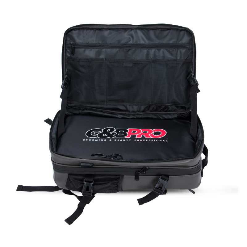G&B Pro Premium Leather Collection All-In-One Mobile Station Full Size - Grey/Black