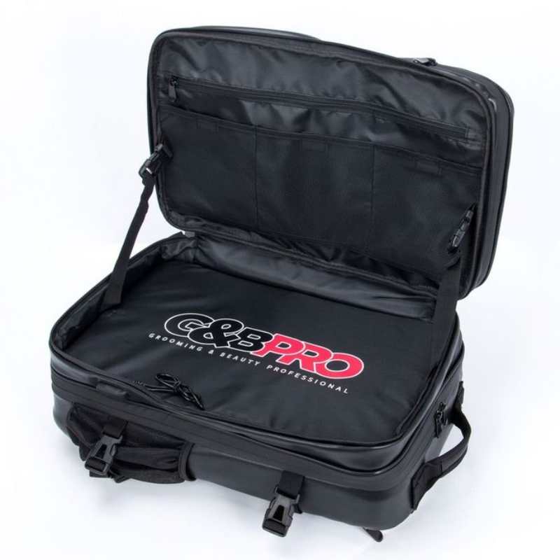 G&B Pro Premium Leather Collection All-In-One Mobile Station Full Size - Black/Black