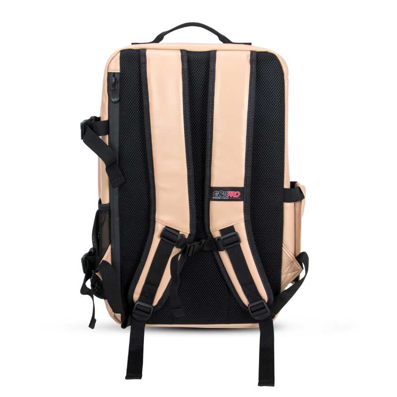 G&B Pro Premium Leather Collection All-In-One Mobile Station Full Size - Tan/Black