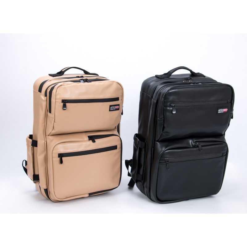 G&B Pro Premium Leather Collection All-In-One Mobile Station Full Size - Tan/Black