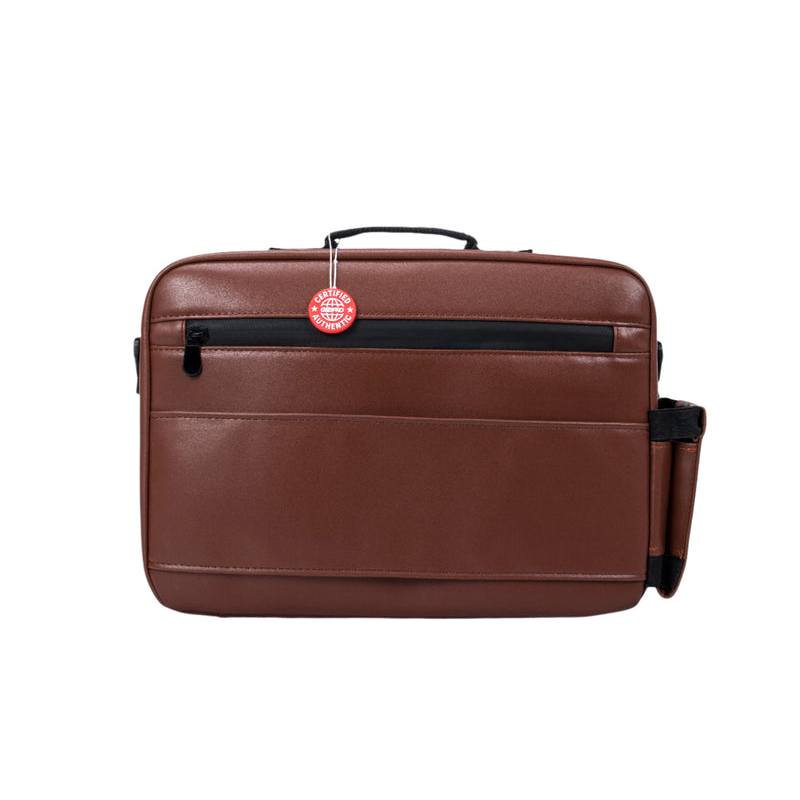 G&B Pro Premium Leather Collection Crossbody All-In-One Mobile Station - Brown/Black