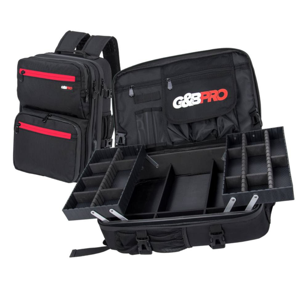 G&B Pro All-In-One Mobile Station Mid Size - Black/Red
