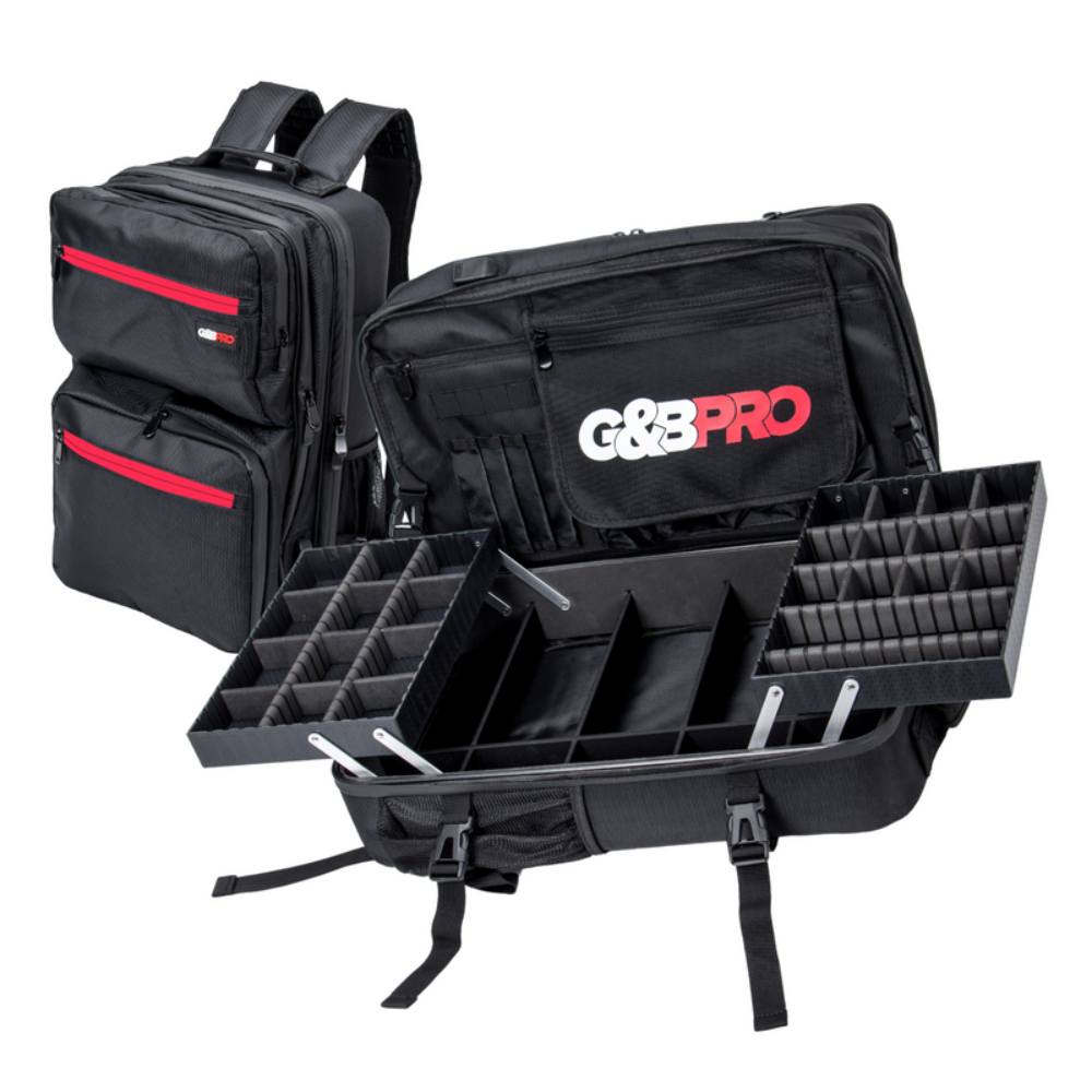 G&B Pro All-In-One Mobile Station Full Size - Black/Red