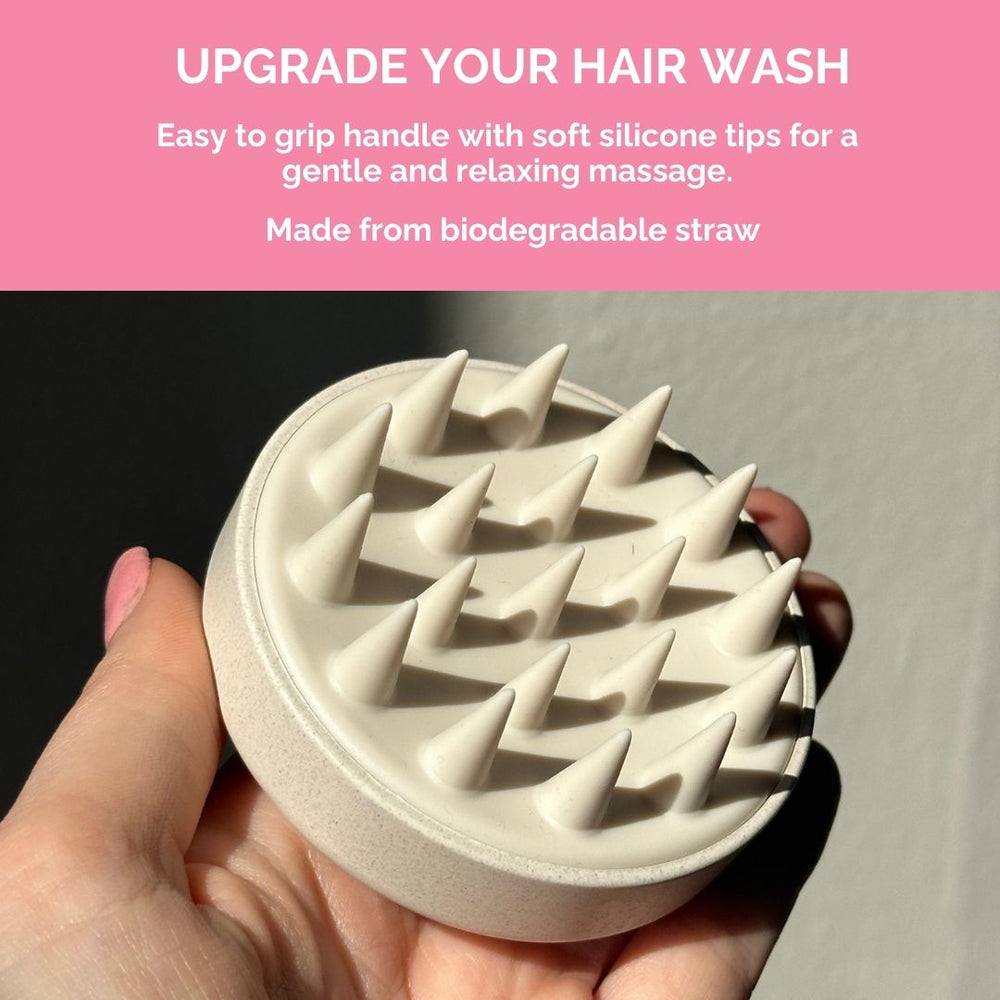 FUL Scalp Massager Shampoo Brush Beige