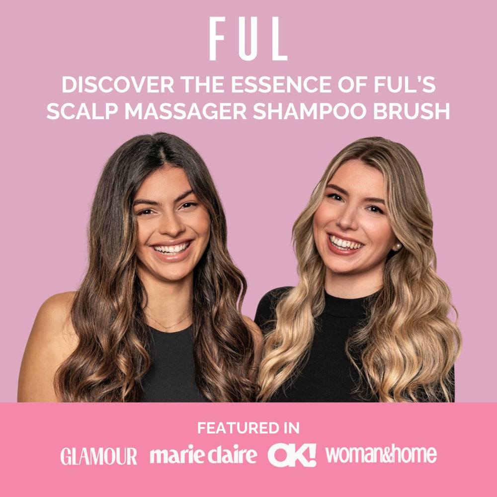 FUL Scalp Massager Shampoo Brush Beige