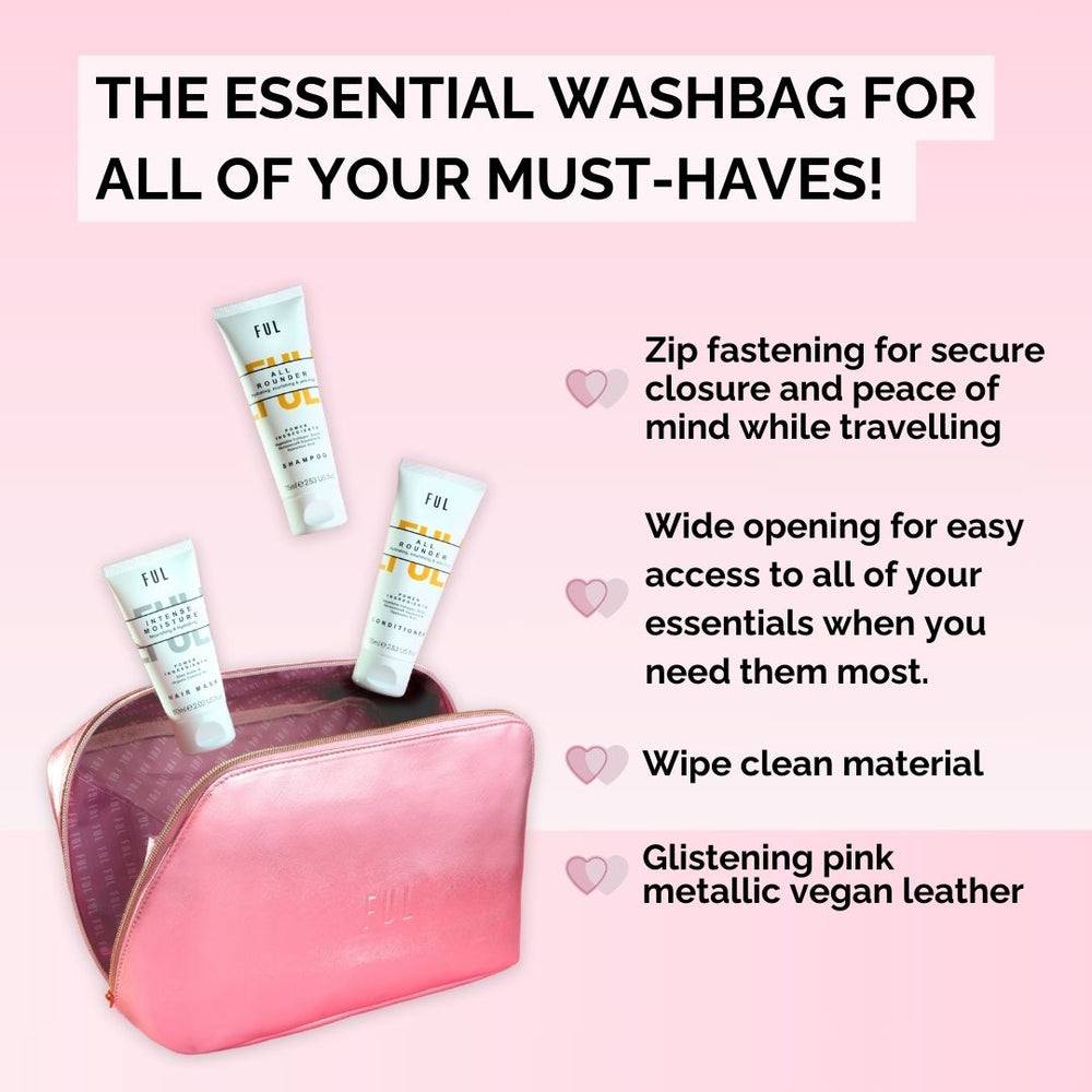 FUL Luxury Pink Large Wash Bag