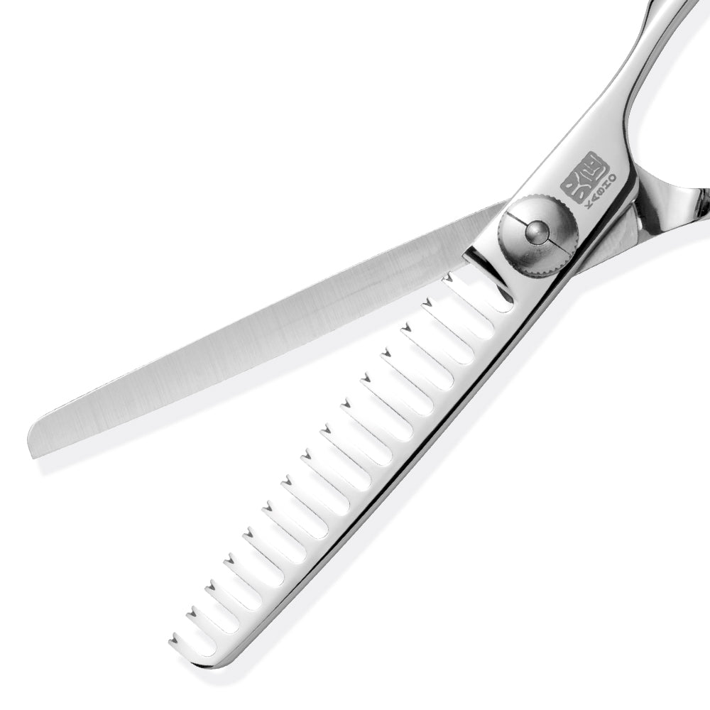 Kasho Design Master Offset Texturizer 15 Teeth Thinning Scissors 6"