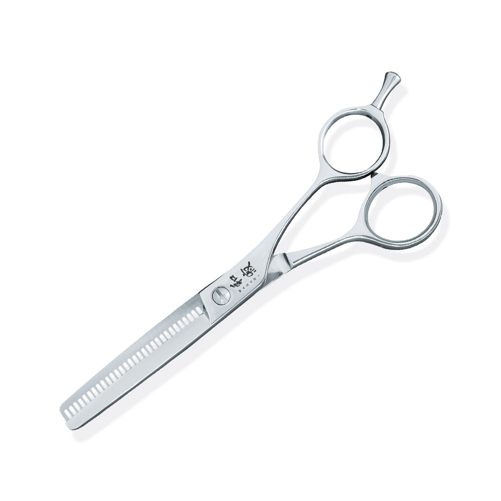 Kasho Wasabi Straight Texturizer 30 Teeth Thinning Scissors (Bottom Blade) 5.5"