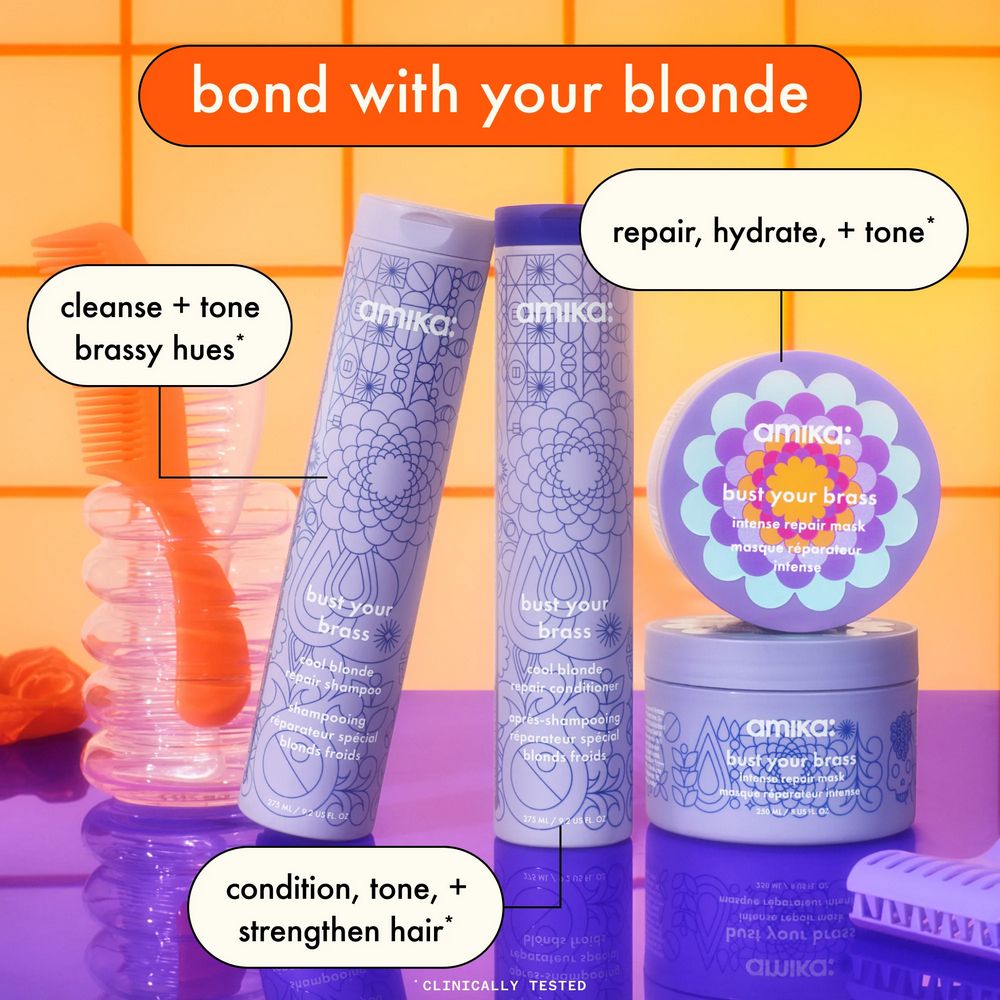 amika Bust Your Brass Cool Blonde Repair Conditioner 275ml