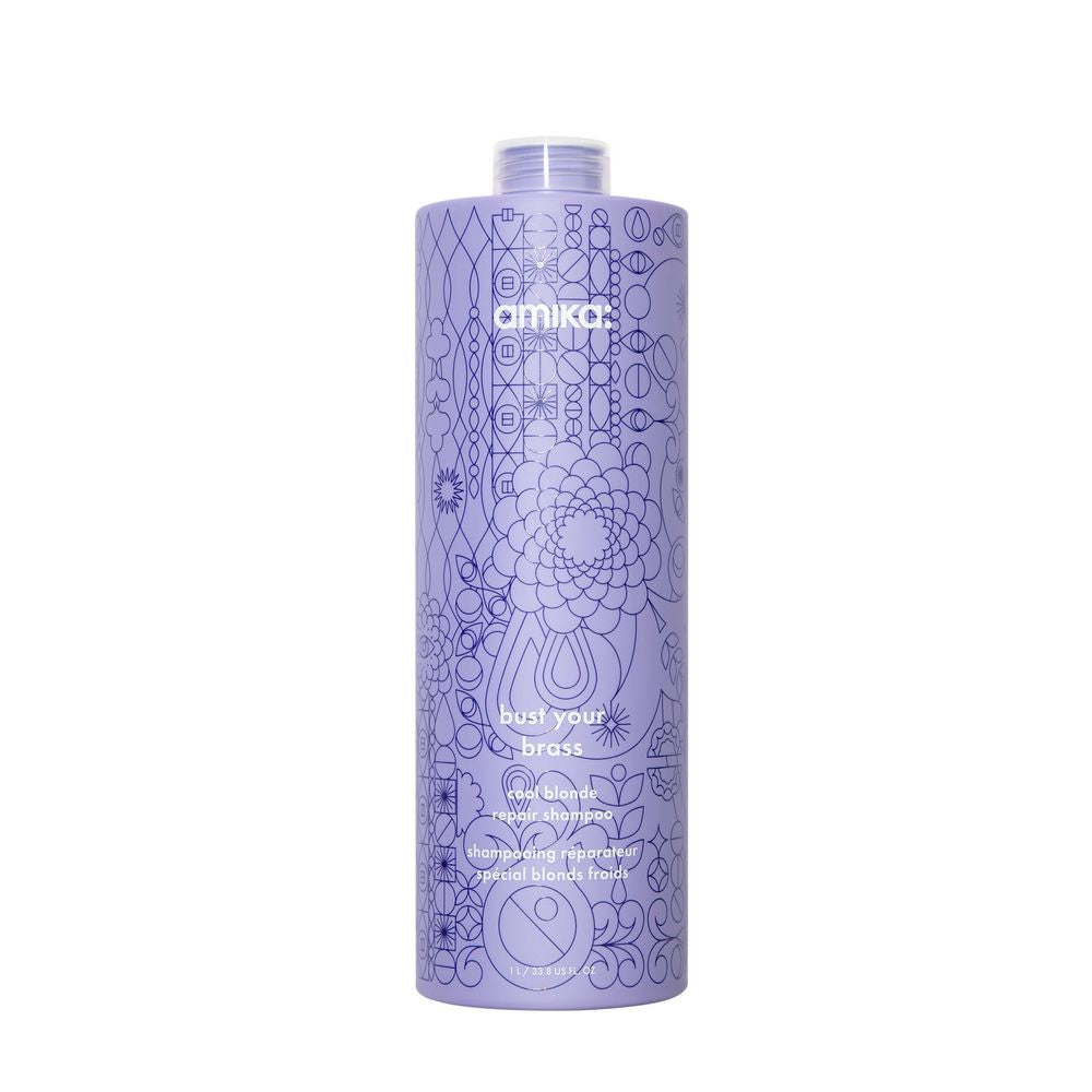 amika Bust Your Brass Cool Blonde Repair Shampoo 1000ml