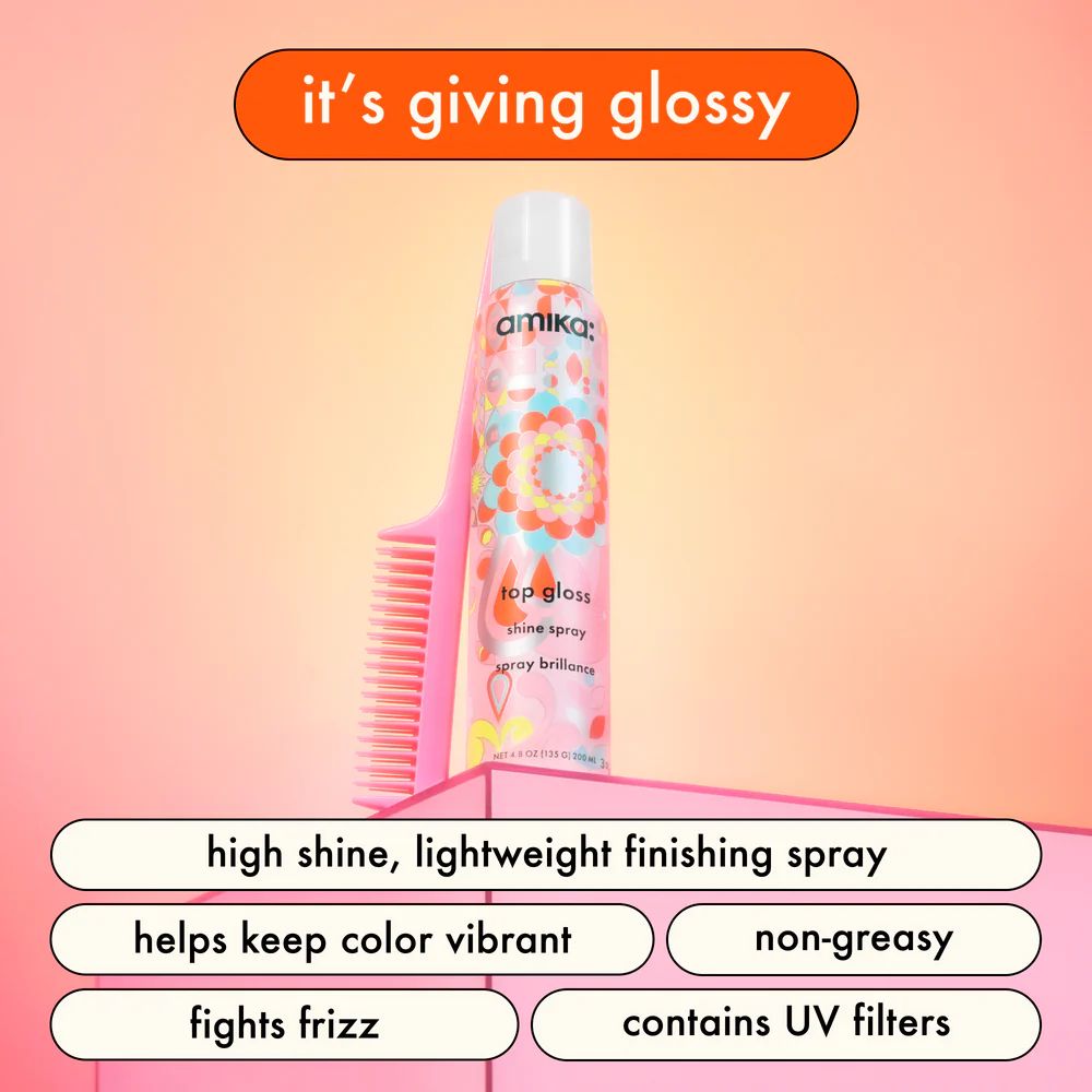 amika Top Gloss Shine Spray 200ml