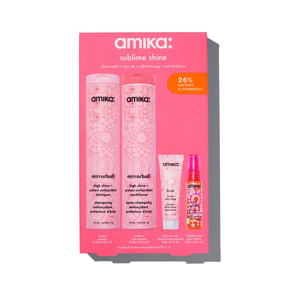 amika Sublime Shine Wash + Care Set