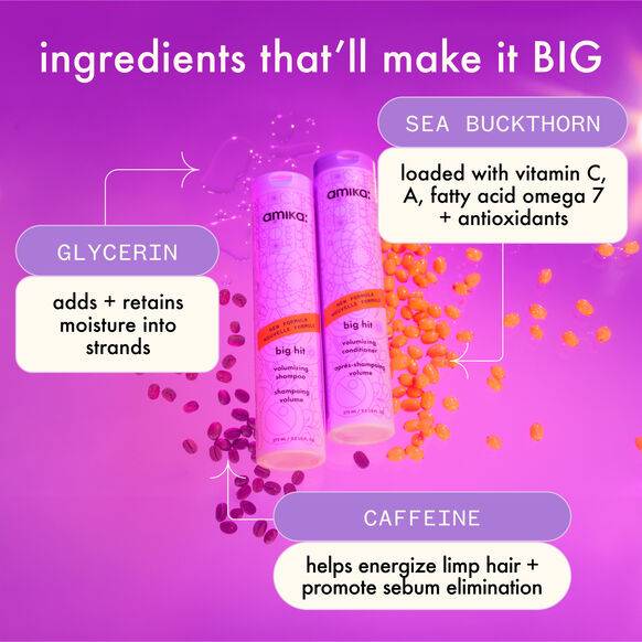 amika Big Hit Volumising Shampoo 1000ml