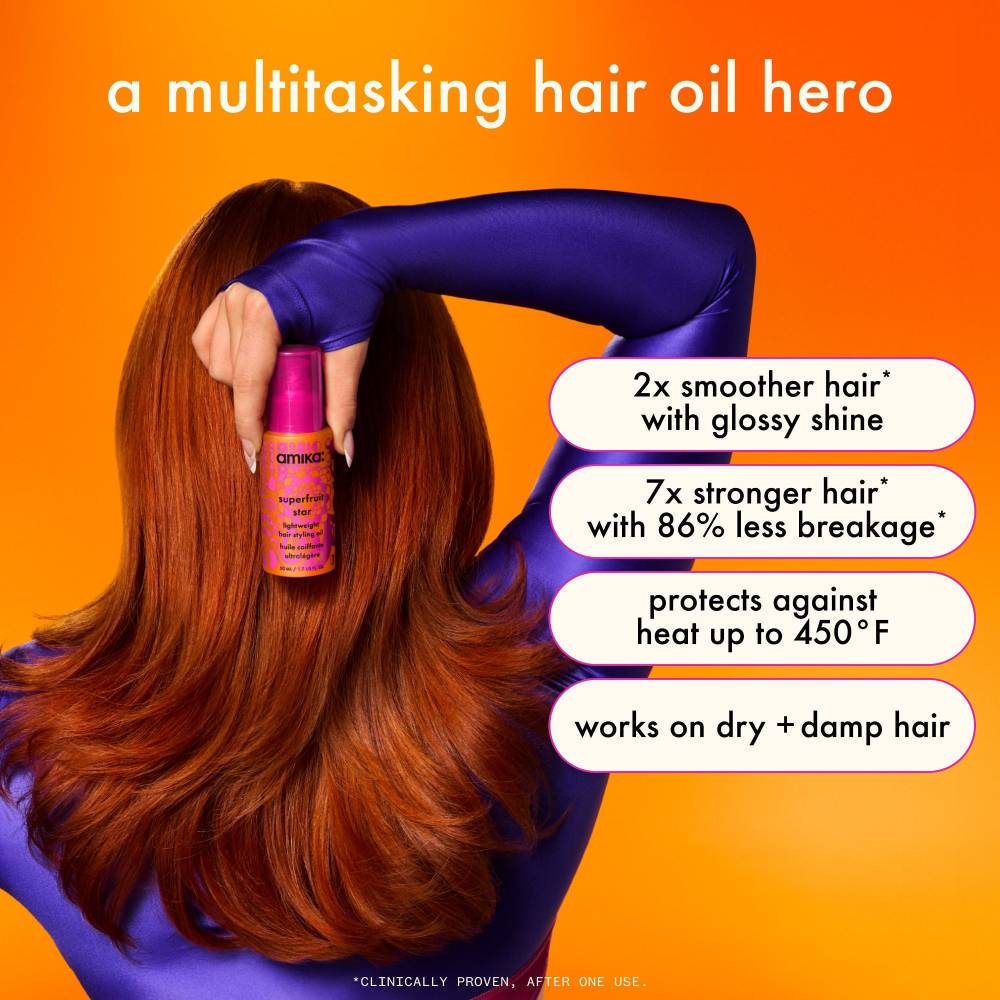 amika Superfruit Star Lightweight Hair Styling Oil 50ml