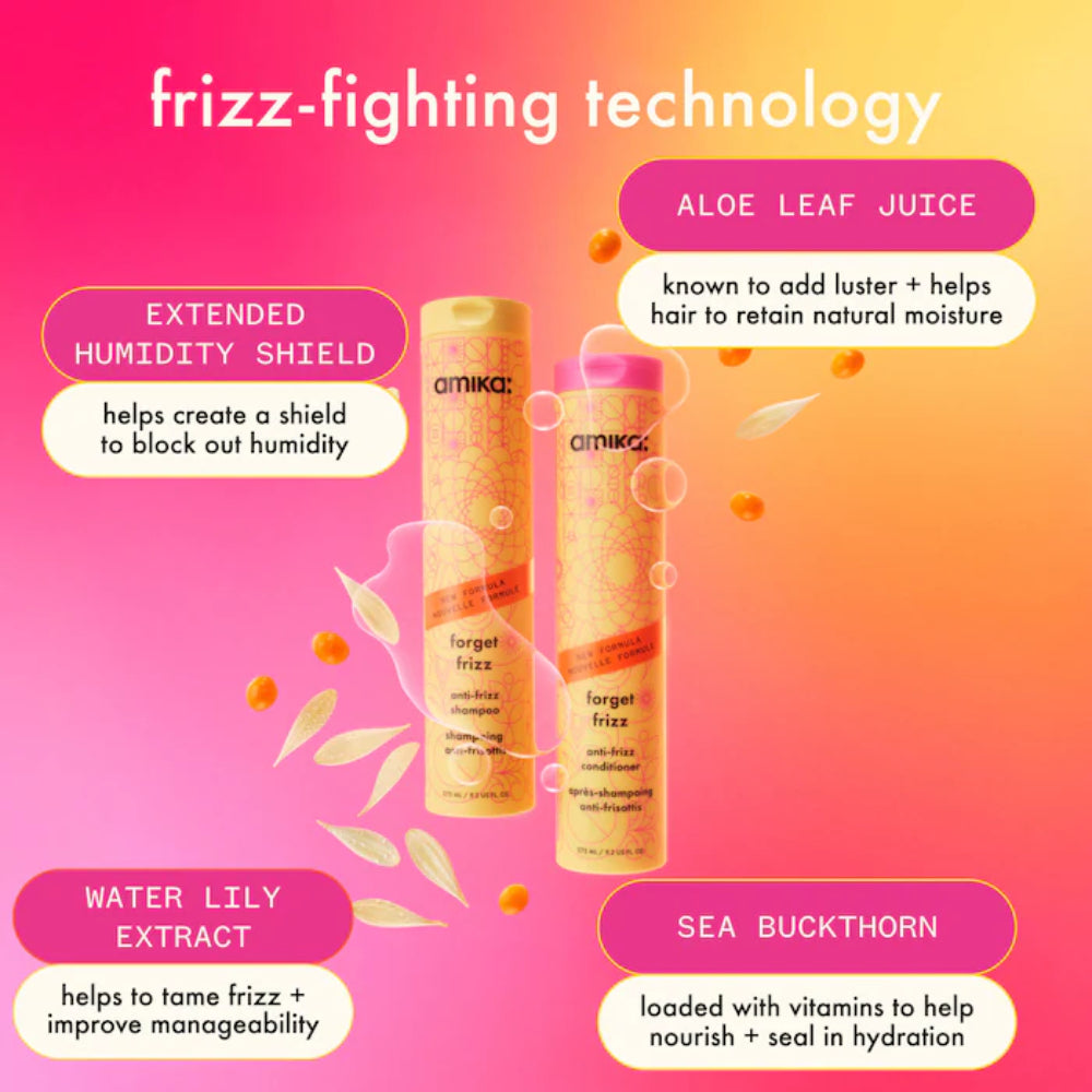 amika Forget Frizz Anti Frizz Shampoo 1L