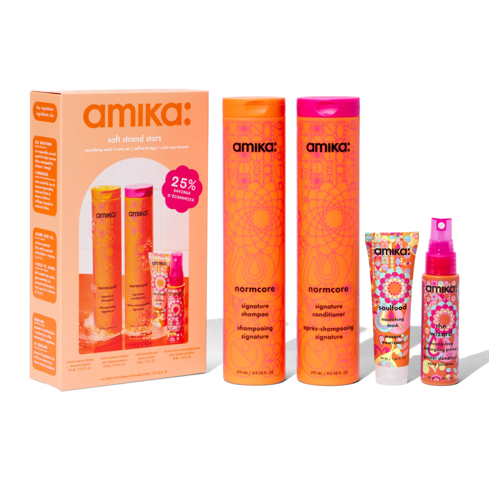 amika Soft Strand Stars Nourishing Wash + Care Set